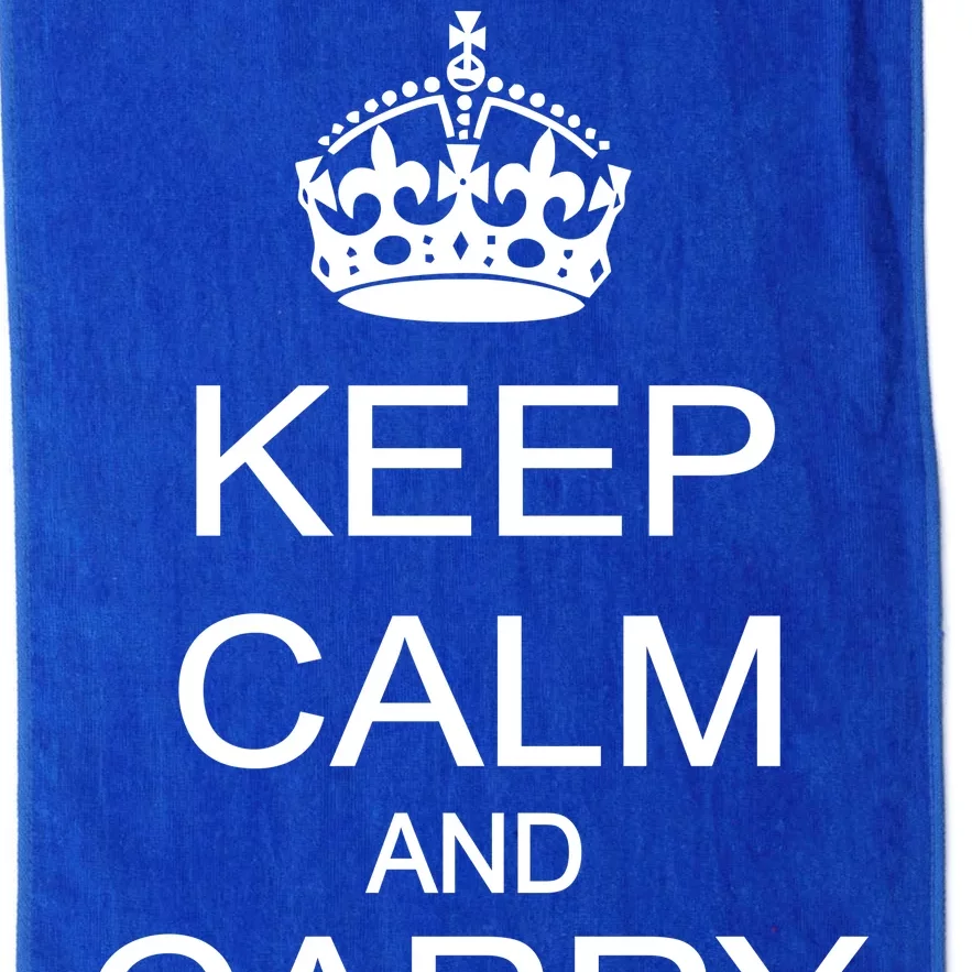 Keep Calm and Carry a Gun Platinum Collection Golf Towel