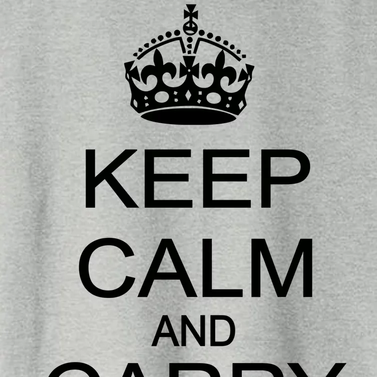 Keep Calm and Carry a Gun Women's Crop Top Tee