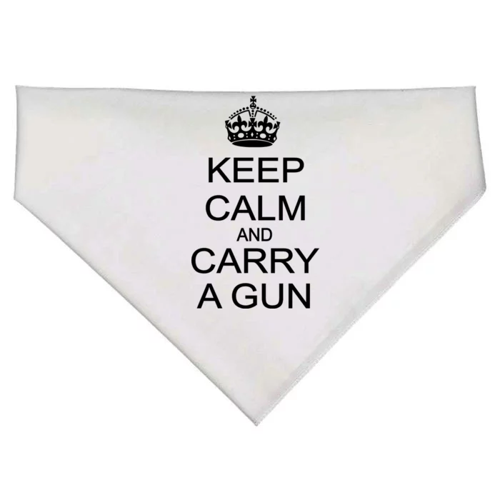 Keep Calm and Carry a Gun USA-Made Doggie Bandana