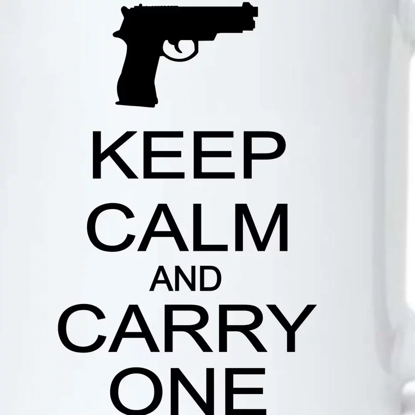 Keep Calm And Carry One Black Color Changing Mug