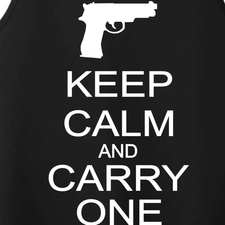 Keep Calm And Carry One Performance Tank