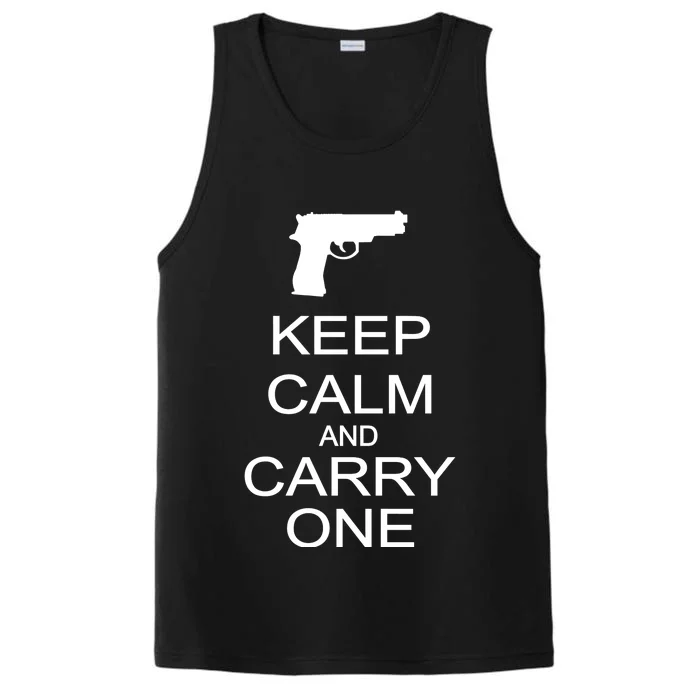 Keep Calm And Carry One Performance Tank