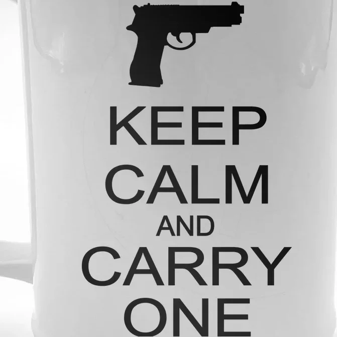 Keep Calm And Carry One Front & Back Beer Stein