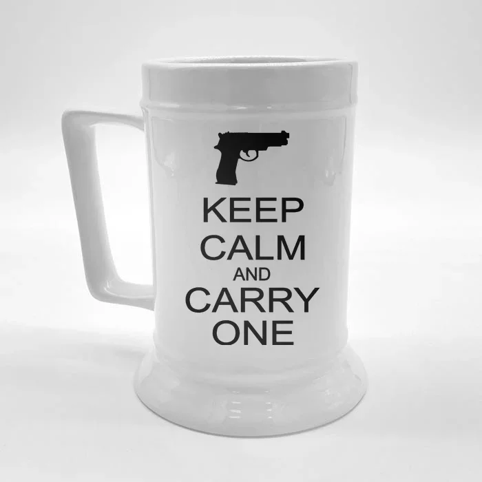 Keep Calm And Carry One Front & Back Beer Stein