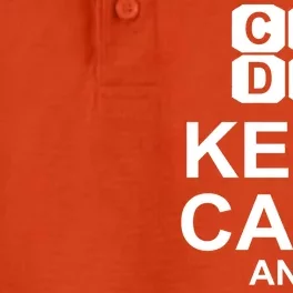 Keep Calm and Code On Dry Zone Grid Performance Polo