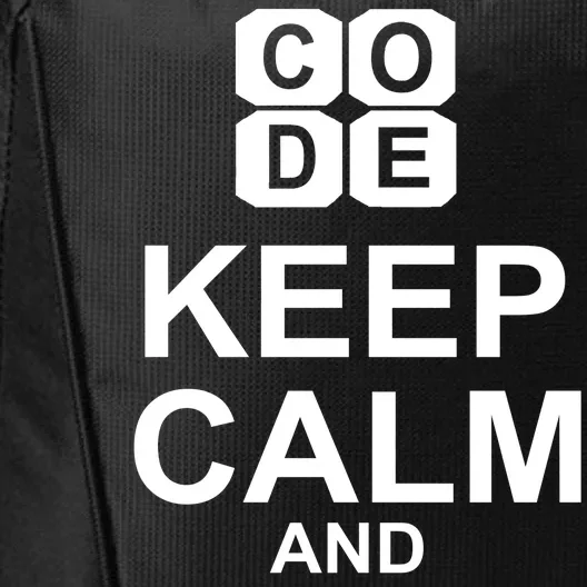 Keep Calm and Code On City Backpack