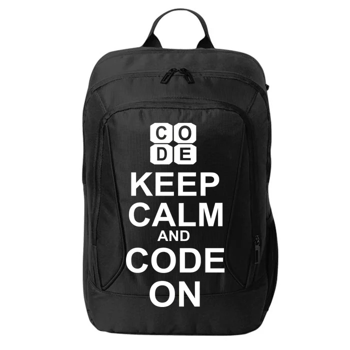 Keep Calm and Code On City Backpack