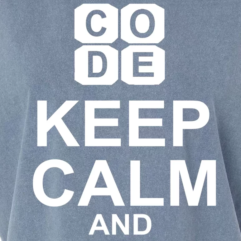 Keep Calm and Code On Garment-Dyed Women's Muscle Tee