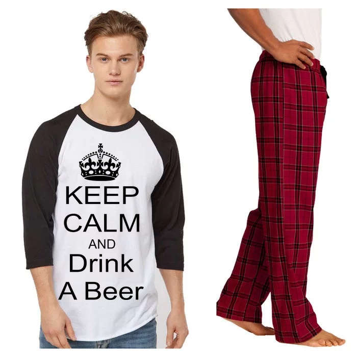 Keep Calm and Drink Beer Raglan Sleeve Pajama Set