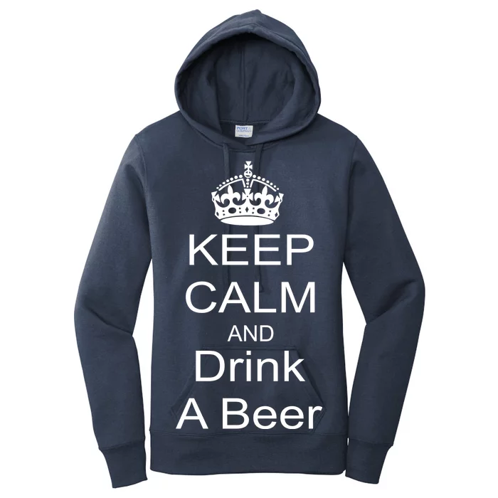 Keep Calm and Drink Beer Women's Pullover Hoodie