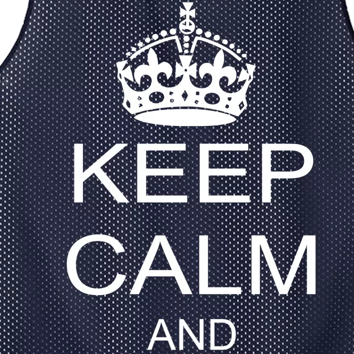 Keep Calm and Drink Beer Mesh Reversible Basketball Jersey Tank