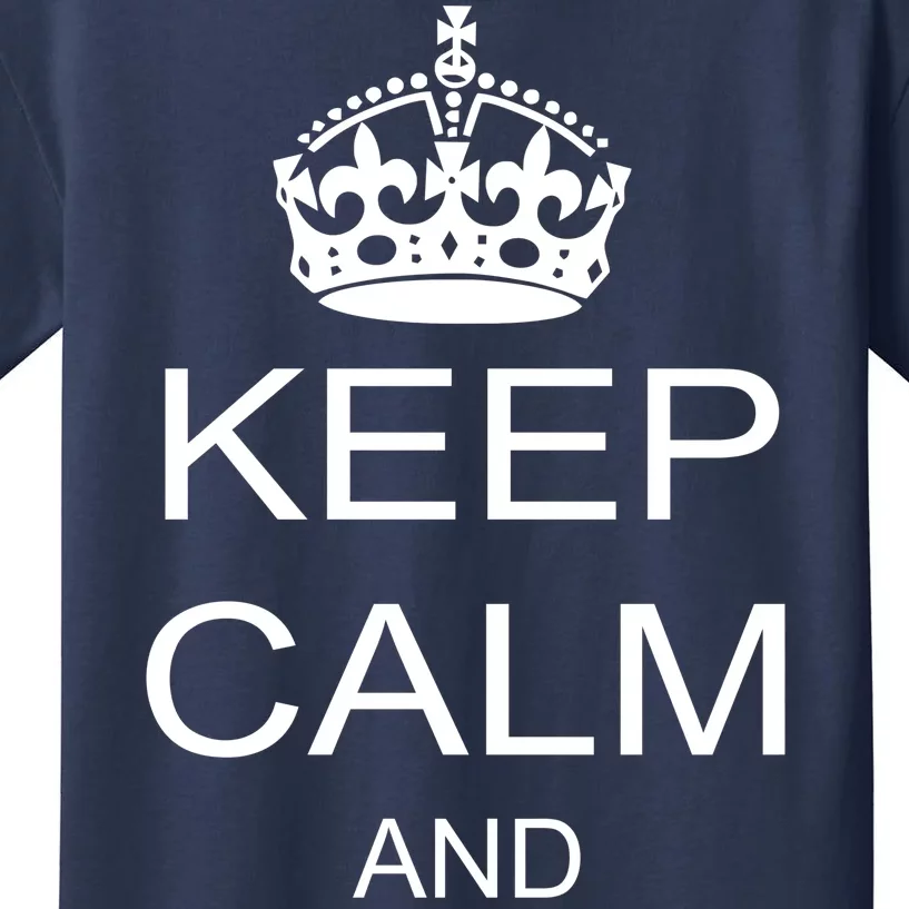 Keep Calm and Drink Beer Kids T-Shirt