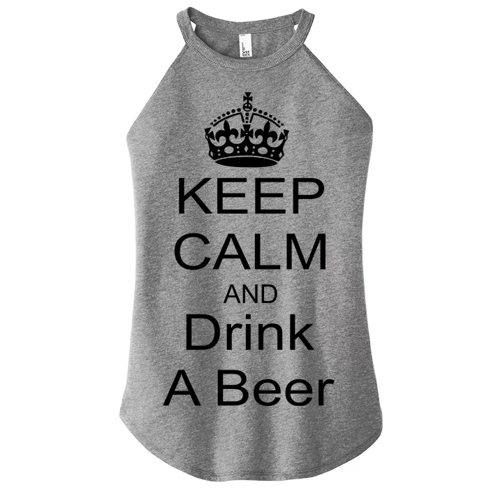 Keep Calm and Drink Beer Women’s Perfect Tri Rocker Tank