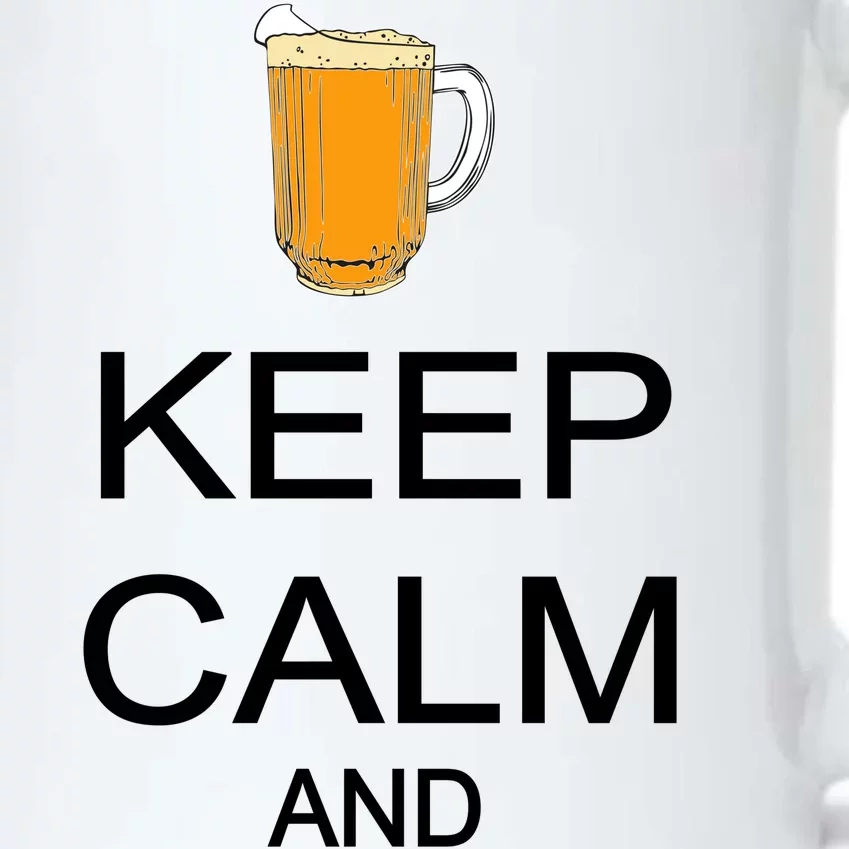 Keep Calm And Drink Beer Pitcher Black Color Changing Mug