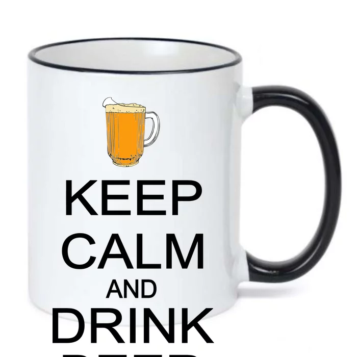 Keep Calm And Drink Beer Pitcher Black Color Changing Mug