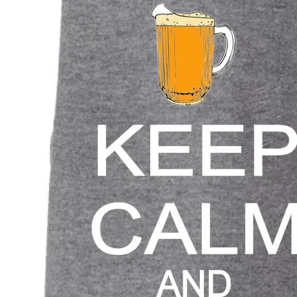 Keep Calm And Drink Beer Pitcher Doggie 3-End Fleece Hoodie