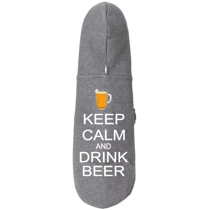 Keep Calm And Drink Beer Pitcher Doggie 3-End Fleece Hoodie