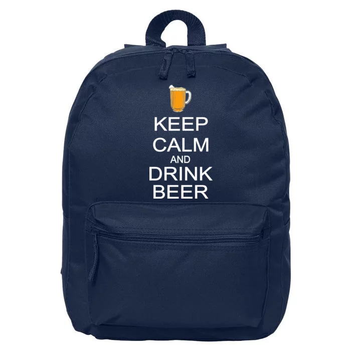 Keep Calm And Drink Beer Pitcher 16 in Basic Backpack