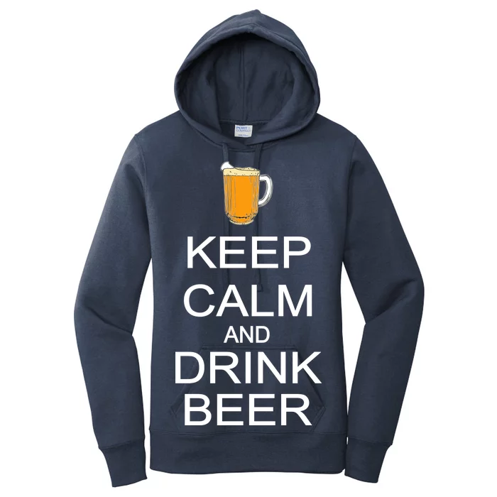 Keep Calm And Drink Beer Pitcher Women's Pullover Hoodie