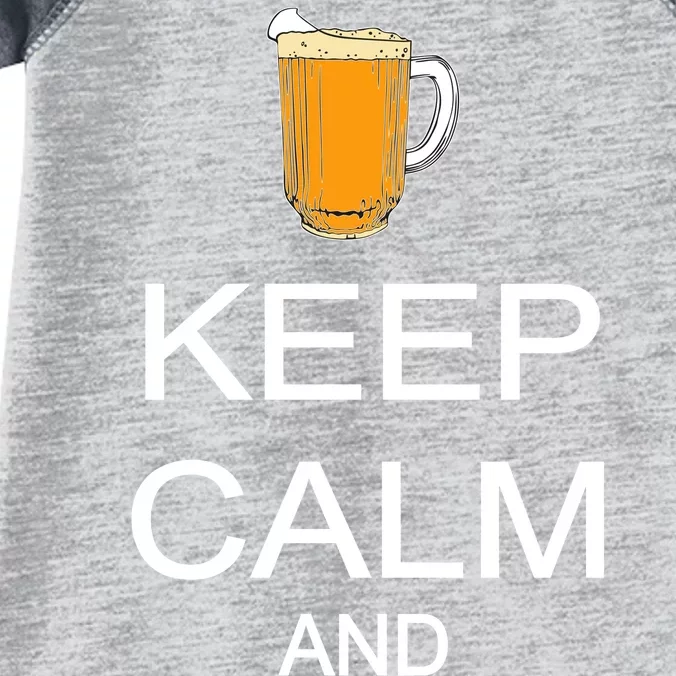 Keep Calm And Drink Beer Pitcher Infant Baby Jersey Bodysuit