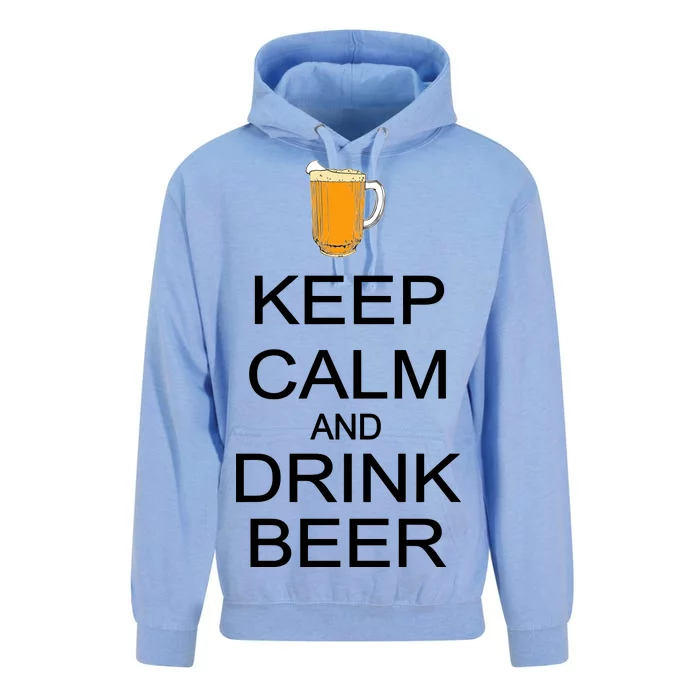 Keep Calm And Drink Beer Pitcher Unisex Surf Hoodie