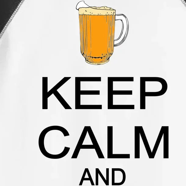 Keep Calm And Drink Beer Pitcher Toddler Fine Jersey T-Shirt