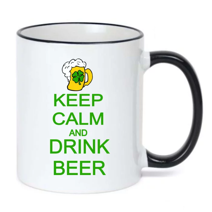 Keep Calm And Drink Beer St. Patrick's Day Black Color Changing Mug