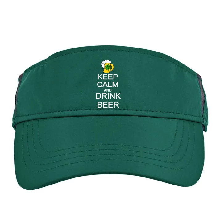 Keep Calm And Drink Beer St. Patrick's Day Adult Drive Performance Visor