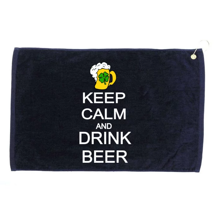 Keep Calm And Drink Beer St. Patrick's Day Grommeted Golf Towel