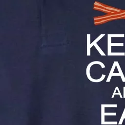 Keep Calm And Eat Bacon Softstyle Adult Sport Polo