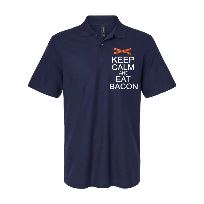 Keep Calm And Eat Bacon Softstyle Adult Sport Polo