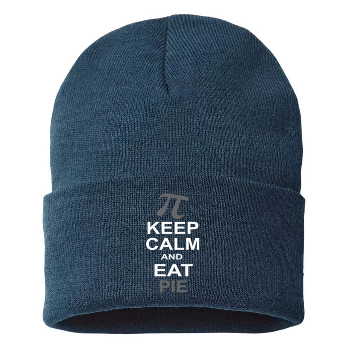 Keep Calm And Eat Pie Sustainable Knit Beanie