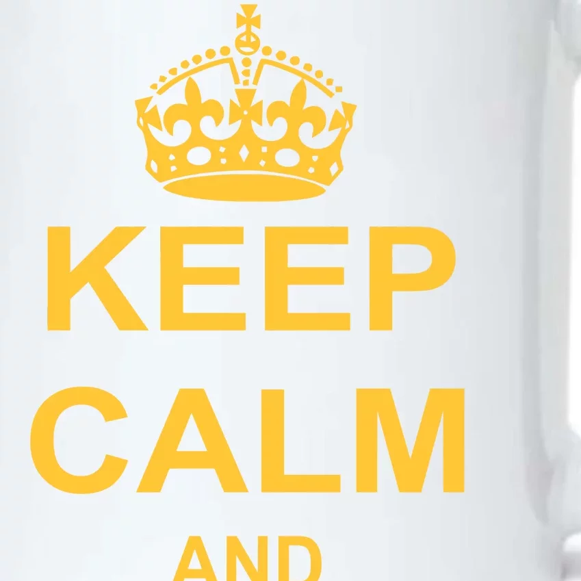 Keep Calm And Fight On Black Color Changing Mug