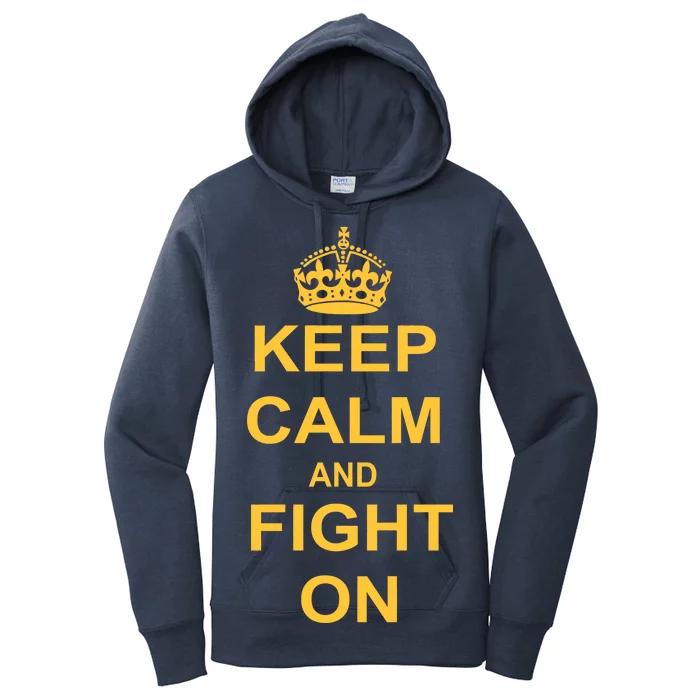 Keep Calm And Fight On Women's Pullover Hoodie