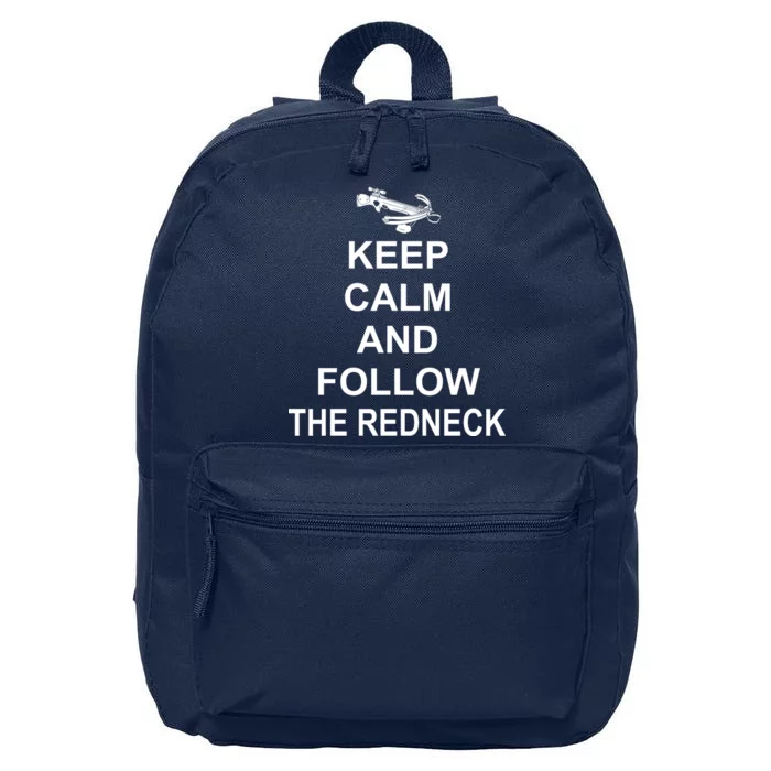 Keep Calm and Follow The Redneck 16 in Basic Backpack