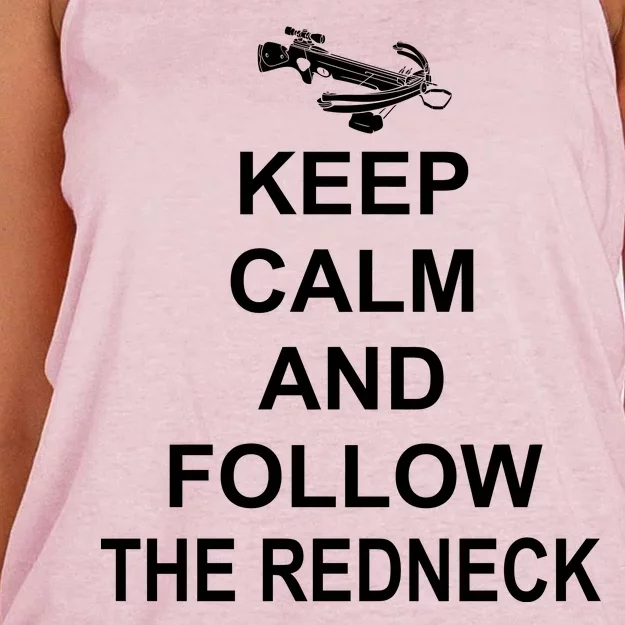 Keep Calm and Follow The Redneck Women's Knotted Racerback Tank