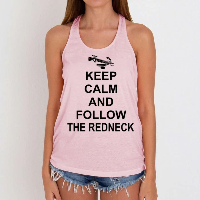 Keep Calm and Follow The Redneck Women's Knotted Racerback Tank