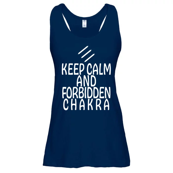 Keep Calm And Forbidden Chakra Monk FF14 Ladies Essential Flowy Tank