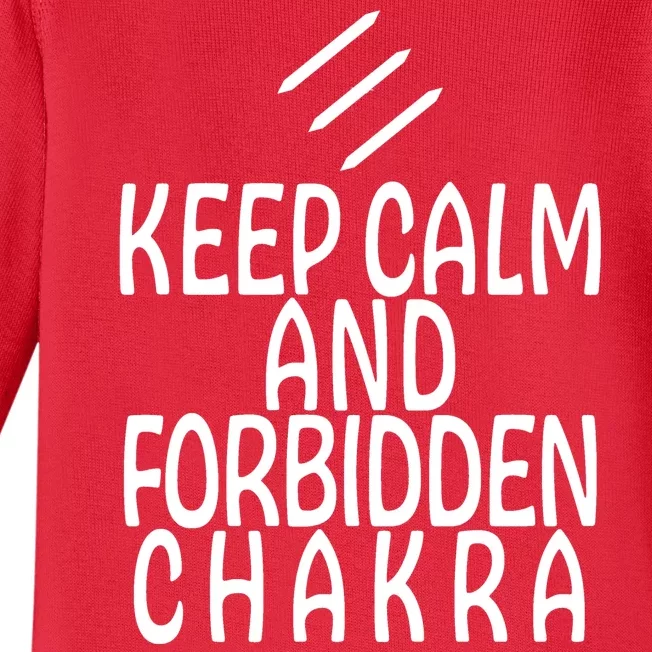 Keep Calm And Forbidden Chakra Monk FF14 Baby Long Sleeve Bodysuit