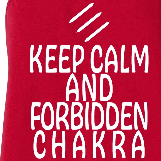 Keep Calm And Forbidden Chakra Monk FF14 Women's Racerback Tank