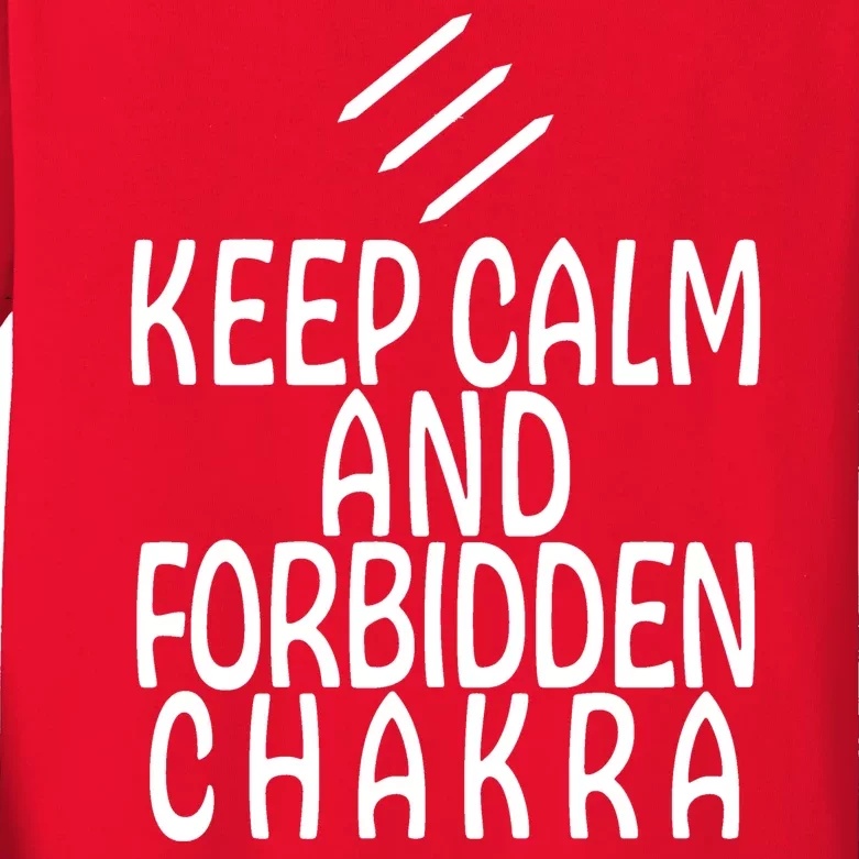 Keep Calm And Forbidden Chakra Monk FF14 Kids Long Sleeve Shirt