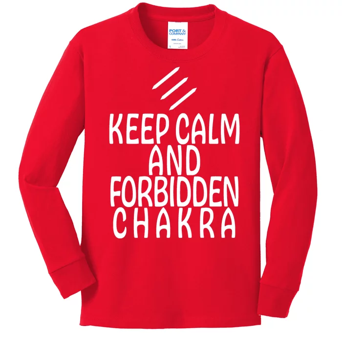 Keep Calm And Forbidden Chakra Monk FF14 Kids Long Sleeve Shirt