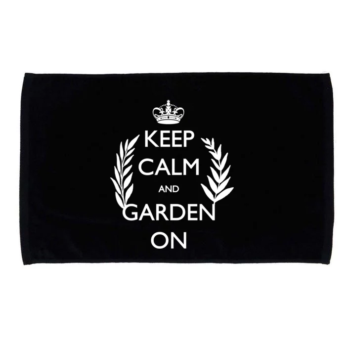 Keep Calm And Garden On Microfiber Hand Towel