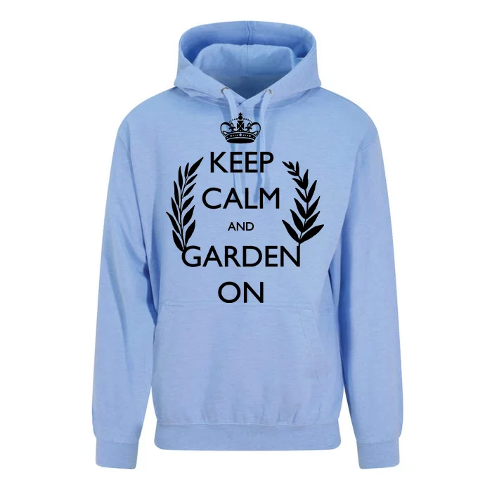 Keep Calm And Garden On Unisex Surf Hoodie