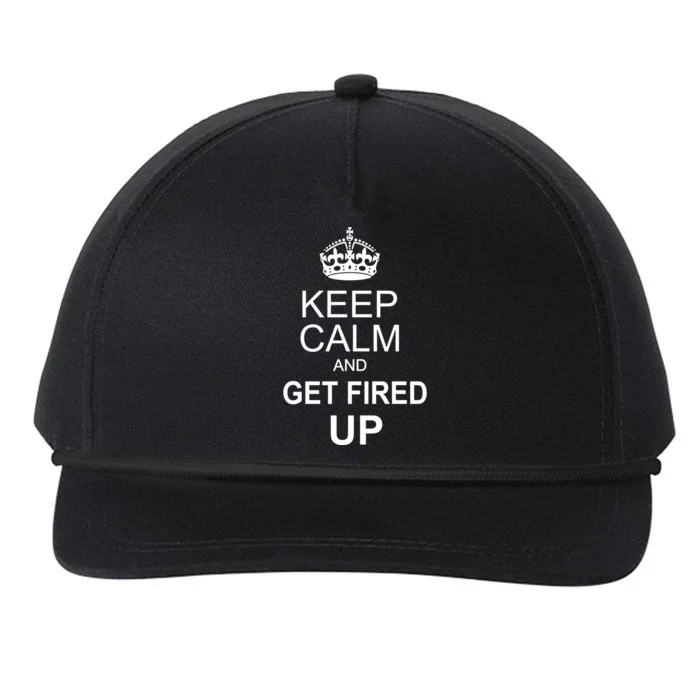 Keep Calm And Get Fired Up Snapback Five-Panel Rope Hat