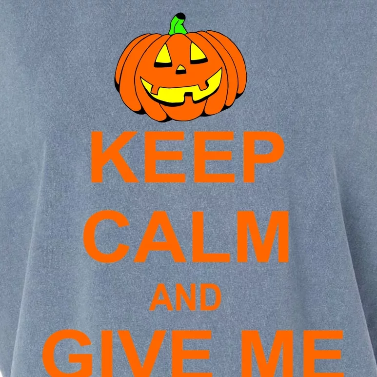 Keep Calm and Give Me Candy Garment-Dyed Women's Muscle Tee