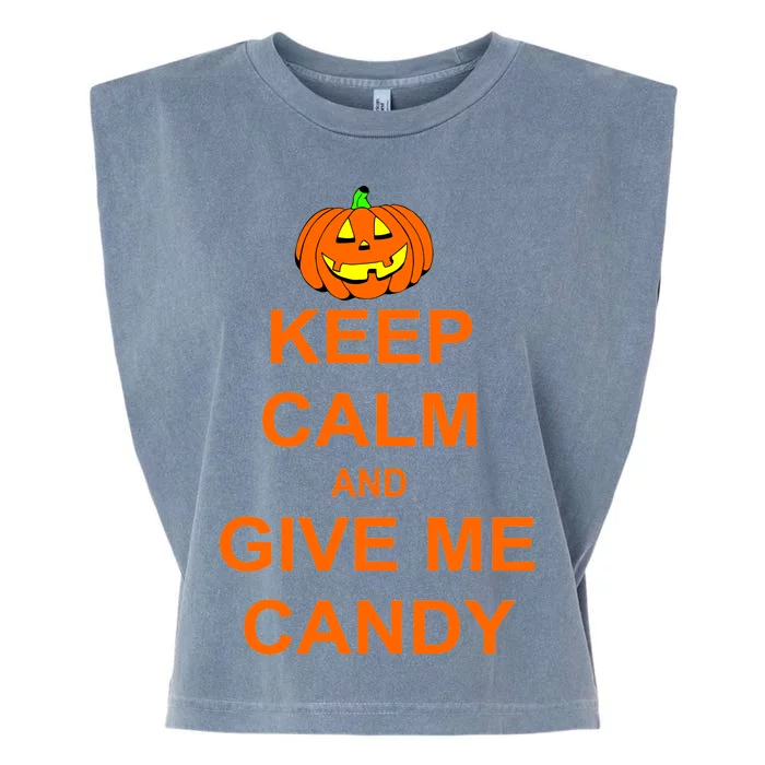 Keep Calm and Give Me Candy Garment-Dyed Women's Muscle Tee