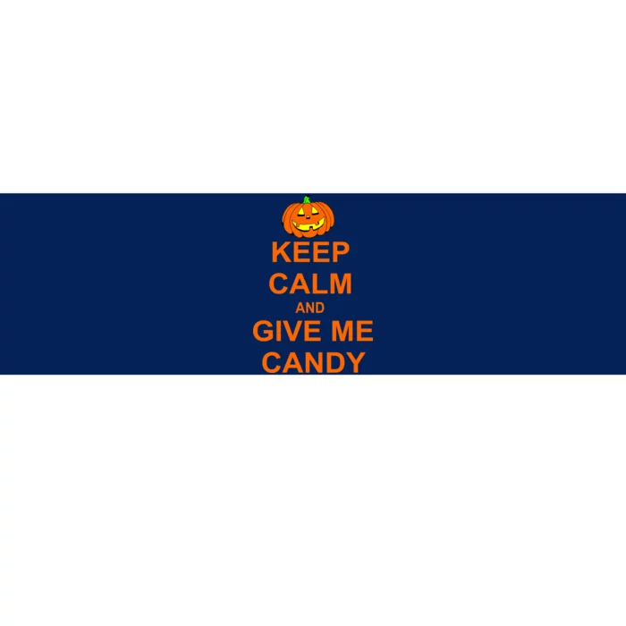 Keep Calm and Give Me Candy Bumper Sticker