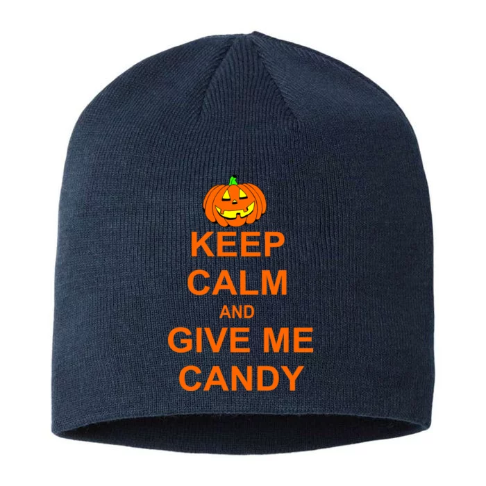 Keep Calm and Give Me Candy 8 1/2in Sustainable Knit Beanie