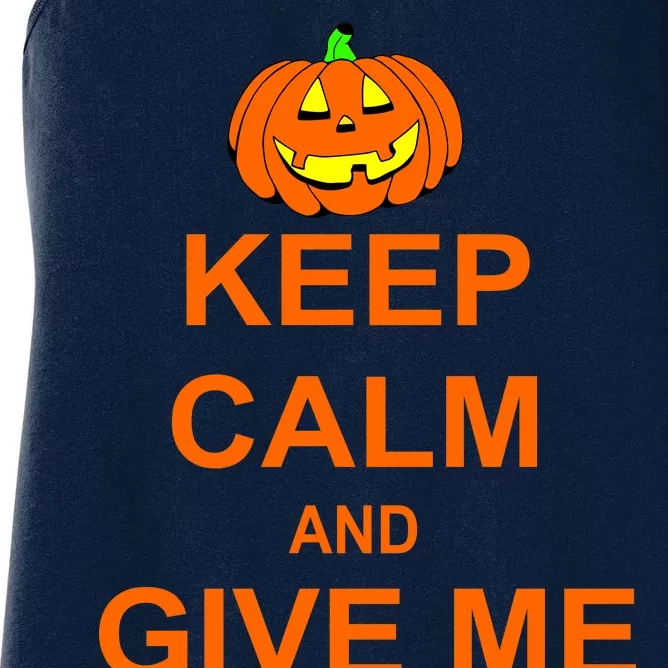 Keep Calm and Give Me Candy Women's Racerback Tank